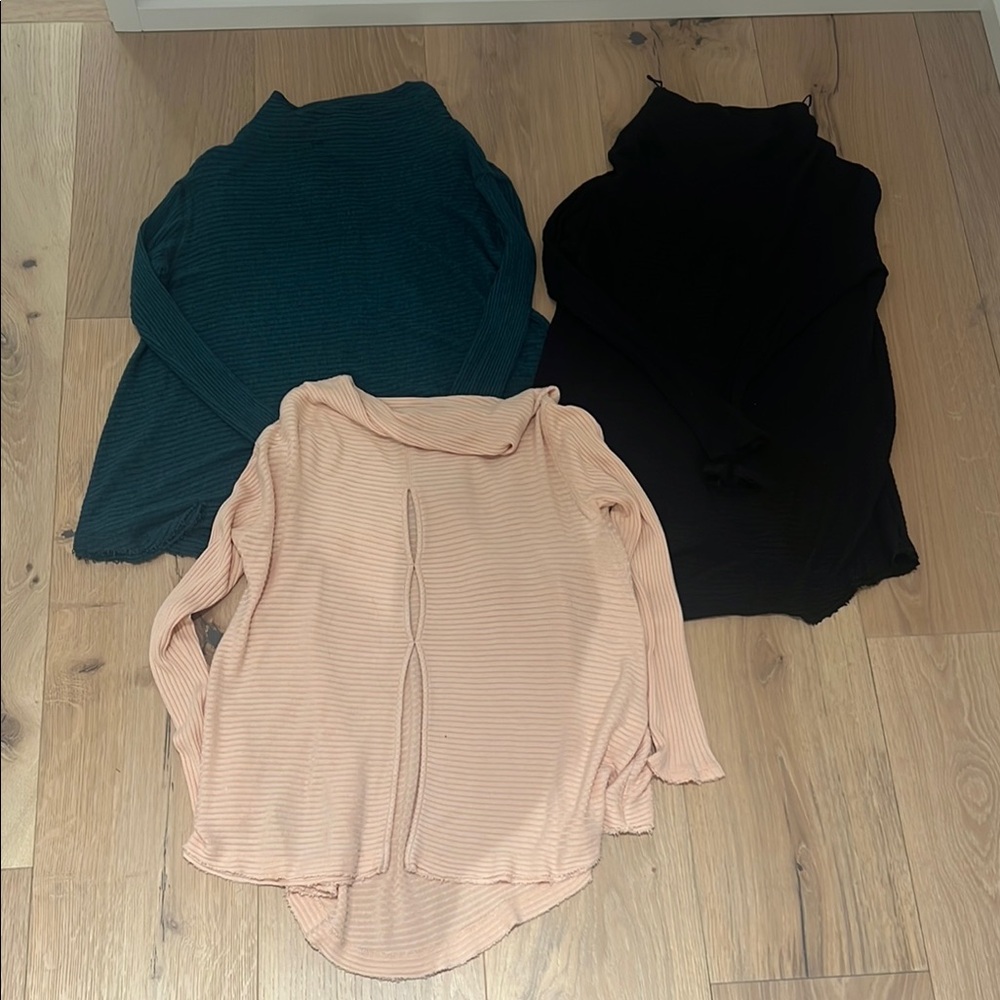 Set of 3 drapey Free People tops
